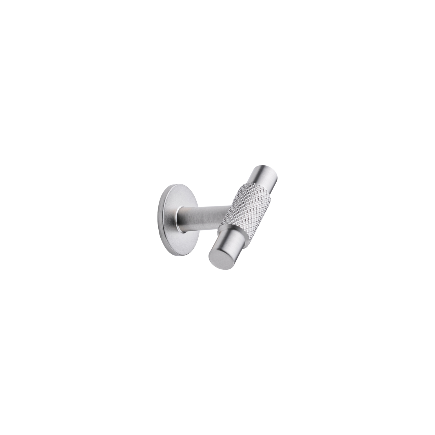 Bouton T manor T ø30x54x39 zamac look inox 